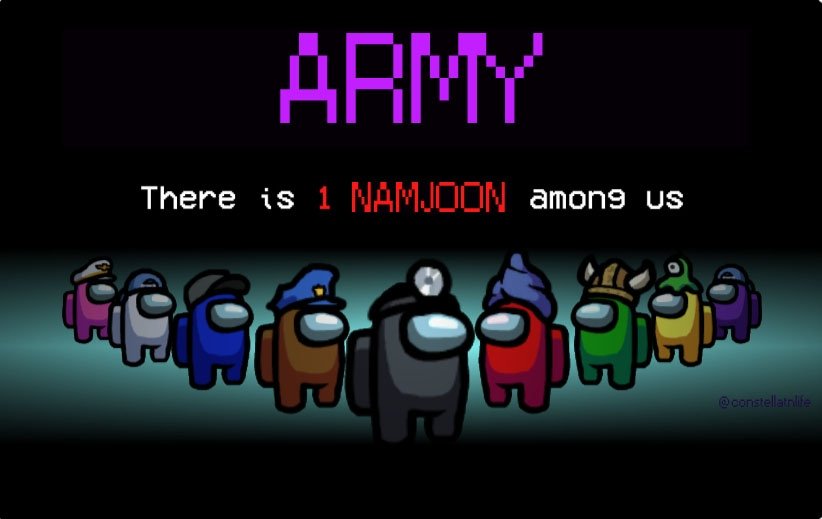 Melkenstock's tweet photo. THERE IS 1 NAMJOON AMONG US https://t.co/Dax0xH65ap