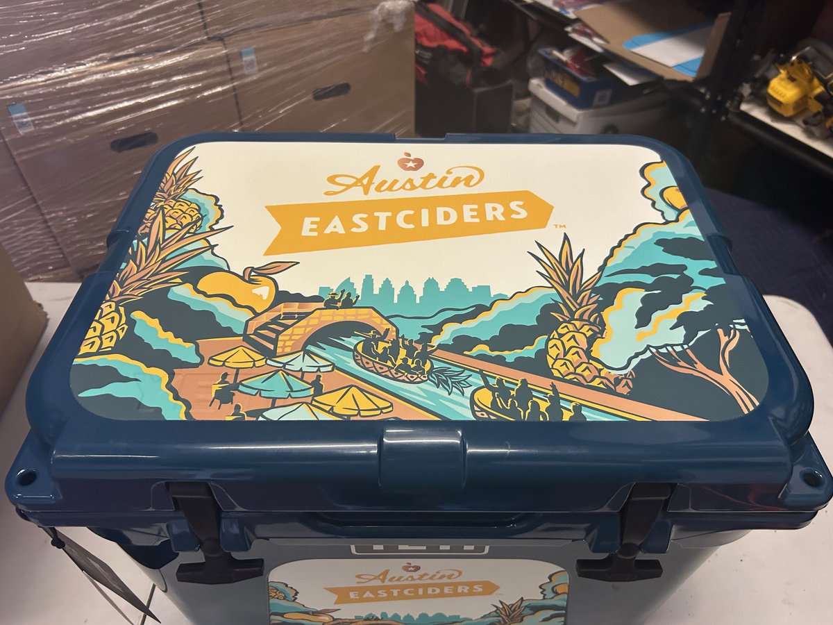 i360RoundRockTX's tweet photo. Check out this "cool" wrap we just installed on a Yeti Cooler for Austin Eastciders!

https://t.co/IuR8cRDs5s

#wraps #signs #branding #roundrock #austin #northaustin #georgetowntx #cedarparktx #leandertx #kileen #templetx #williamsoncounty #image360 #image360roundrocktx https://t.co/1hyTp9fJhu