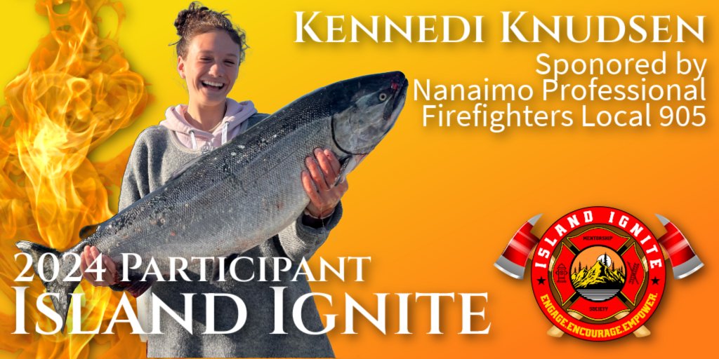 Kennedi Knudsen will be joining us at Island Ignite 2024 thanks to the generous support of the Nanaimo Professional Firefighters Local 905. Kennedi enjoys fishing, camping, volleyball, dance, and other activities with family &amp; friends!
#IslandIgnite2024 #EngageEncourageEmpower