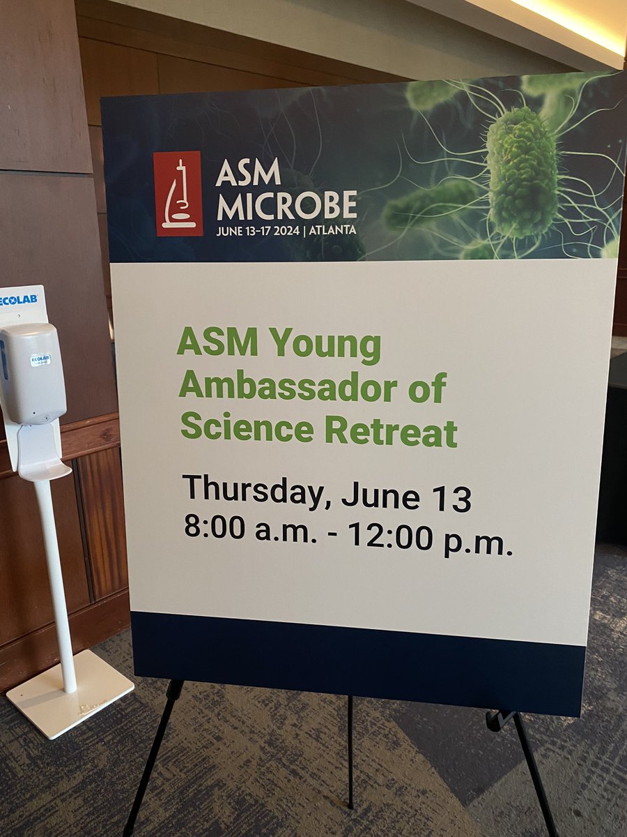 Very happy to participate again as a Young Ambassador #ASM2024 #ASMicrobe.