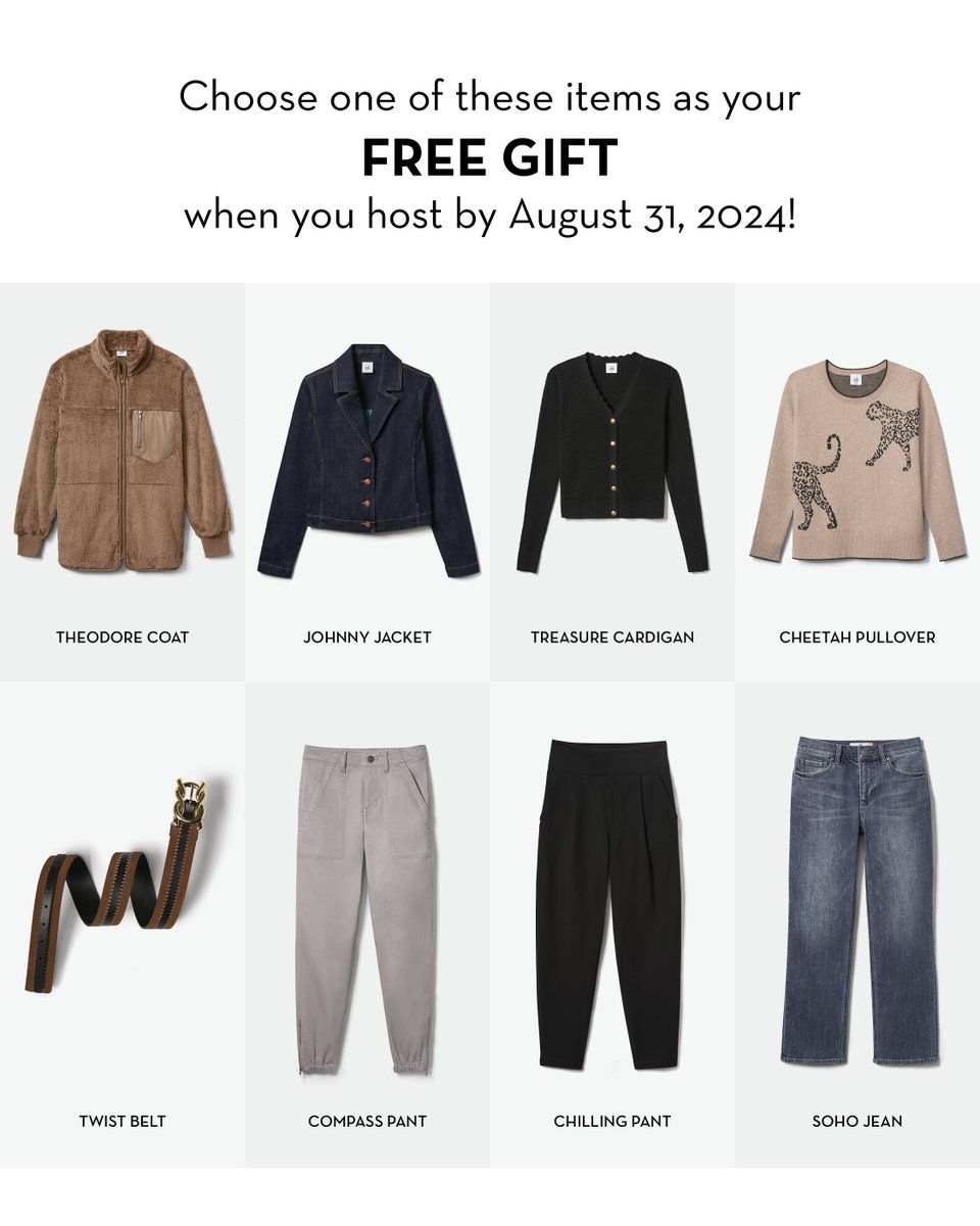 cabiclothing's tweet image. 🤩 The First Look! 

Take a sneak peek at the Fall '24 Collection. Did something catch your eye? Host a #cabifashionexperience between July 19 and August 31 and choose a free item from our Now &amp;amp; Later Neutrals Capsule. Swipe ➡️ to see the capsule. cabiclothing.co/3XiuYYn