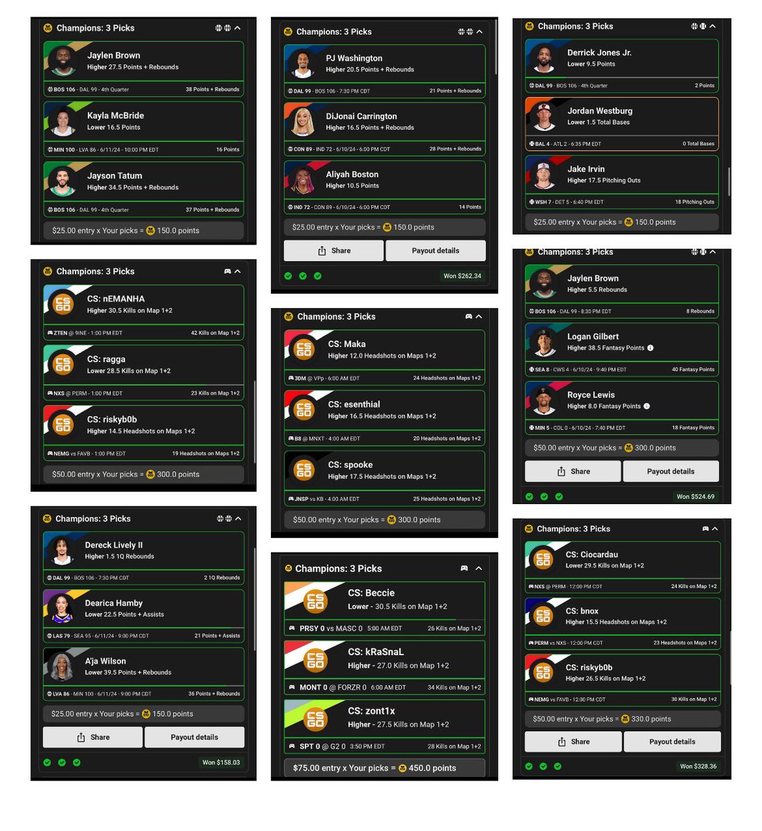 SyndicateBets_'s tweet photo. Nice day yesterday for underdog!
We still killing it!!!! Come join for free!!
#underdog #GamblingTwiiter #gamblingx #syndicateforever https://t.co/Hr5NcZck5T