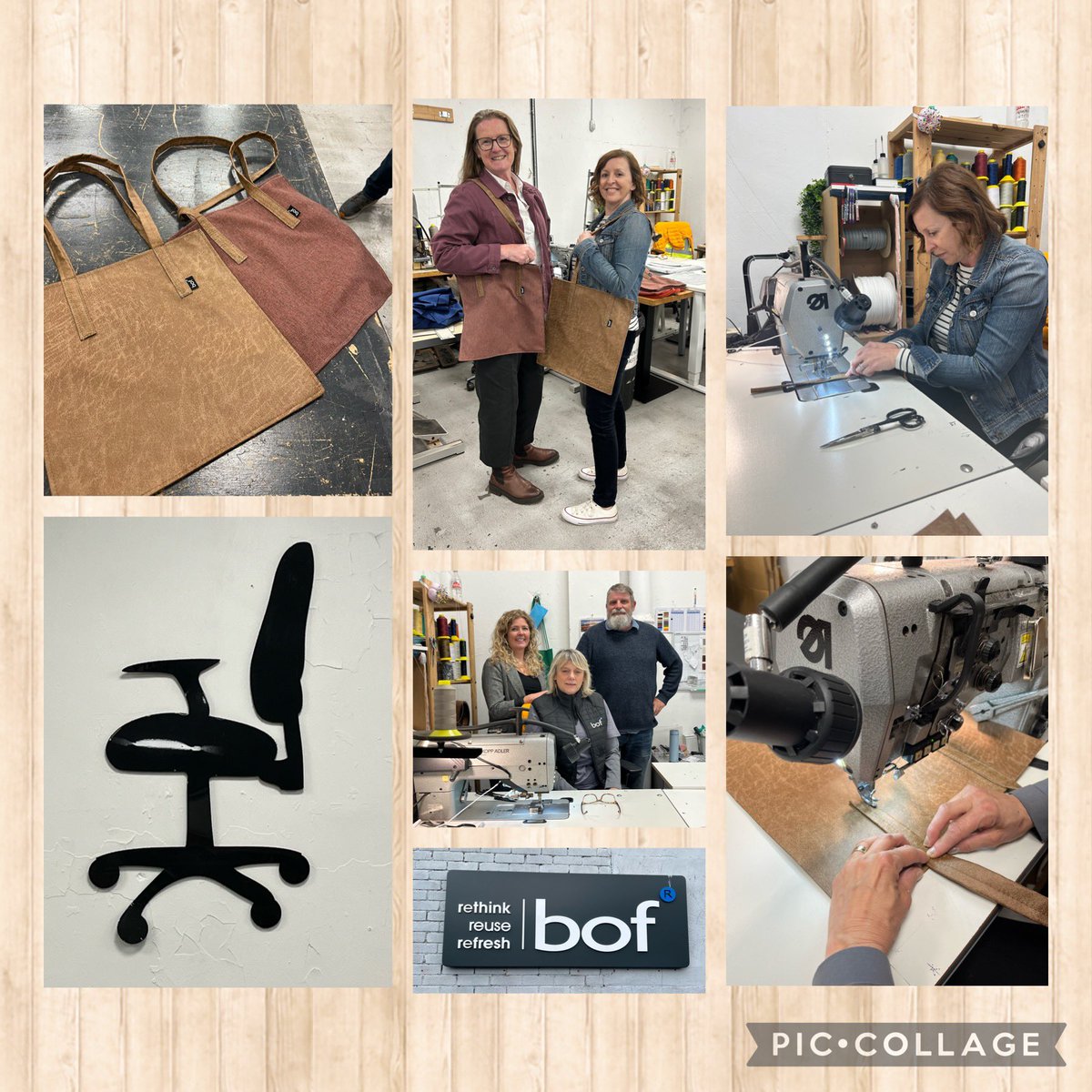 Creative skills to the test this morning with <a href="/CARBSMarketing/">Carolyn Strong</a> learning how to make the eco tote bags for the <a href="/Acad_Marketing/">Academy of Marketing</a> conference <a href="/cardiffbusiness/">Cardiff Business School</a> with the wonderful team <a href="/bof_furniture/">🛋️🌱bof_furniture</a>