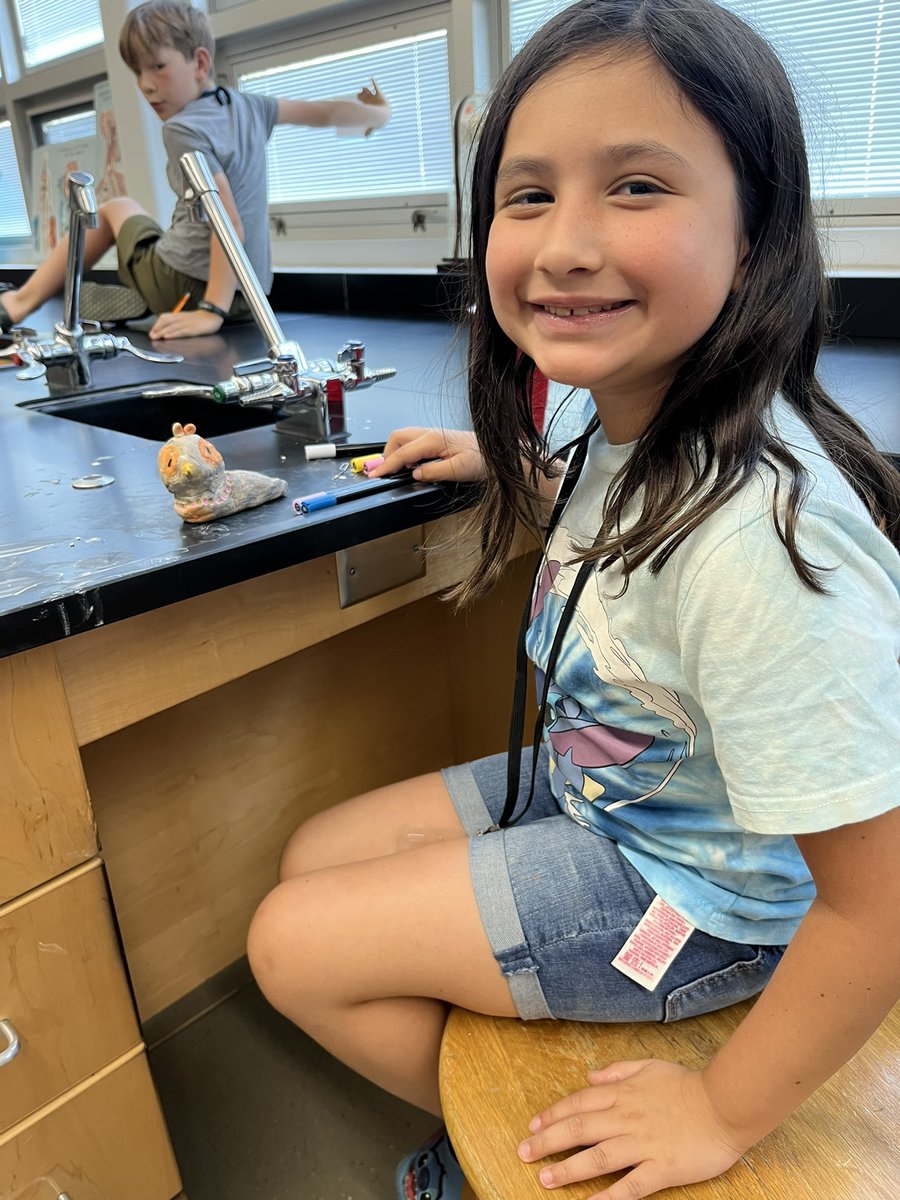 2 creations from STEM camp this week! Can’t wait to see these girls pitch their design tomorrow 🤩#FullSTEAMAhead