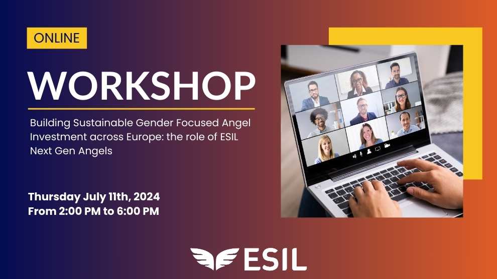 📣Calling all investror interested to join workshop about gender diversity within the European angel investment landscape! Discover more info here 👉  t.ly/d5O2_
#genderdiversity #ESIL #businessangels