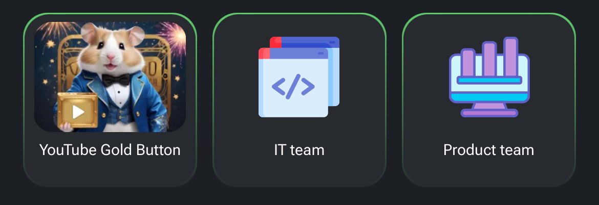 dropnuto's tweet photo. 🐹 TODAY’S HAMSTER COMBAT COMBO CARDS

PR&amp;Team 👉 IT Team

PR&amp;Team 👉 Product Team

Specials 👉 YouTube Gold Button

Join the game to change the life 👉 https://t.co/HLkHrPQBze https://t.co/j1W2xt37N4
