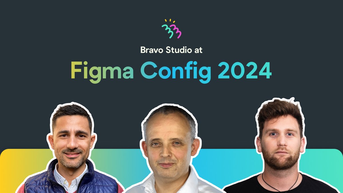 Bravostudioapp's tweet photo. 🚀𝗪𝗲’𝗿𝗲 𝗵𝗲𝗮𝗱𝗲𝗱 𝘁𝗼 𝗖𝗼𝗻𝗳𝗶𝗴!🚀 𝗛𝗼𝘄 𝗮𝗯𝗼𝘂𝘁 𝘆𝗼𝘂? 𝗪𝗶𝗹𝗹 𝘄𝗲 𝘀𝗲𝗲 𝘆𝗼𝘂 𝘁𝗵𝗲𝗿𝗲?
These three dashing gentlemen are ready for Config, the ultimate design conference! 🌟
We’re excited to show off what Bravo can do! 
See you there! #Config2024 #figma https://t.co/8hG08xtAYp