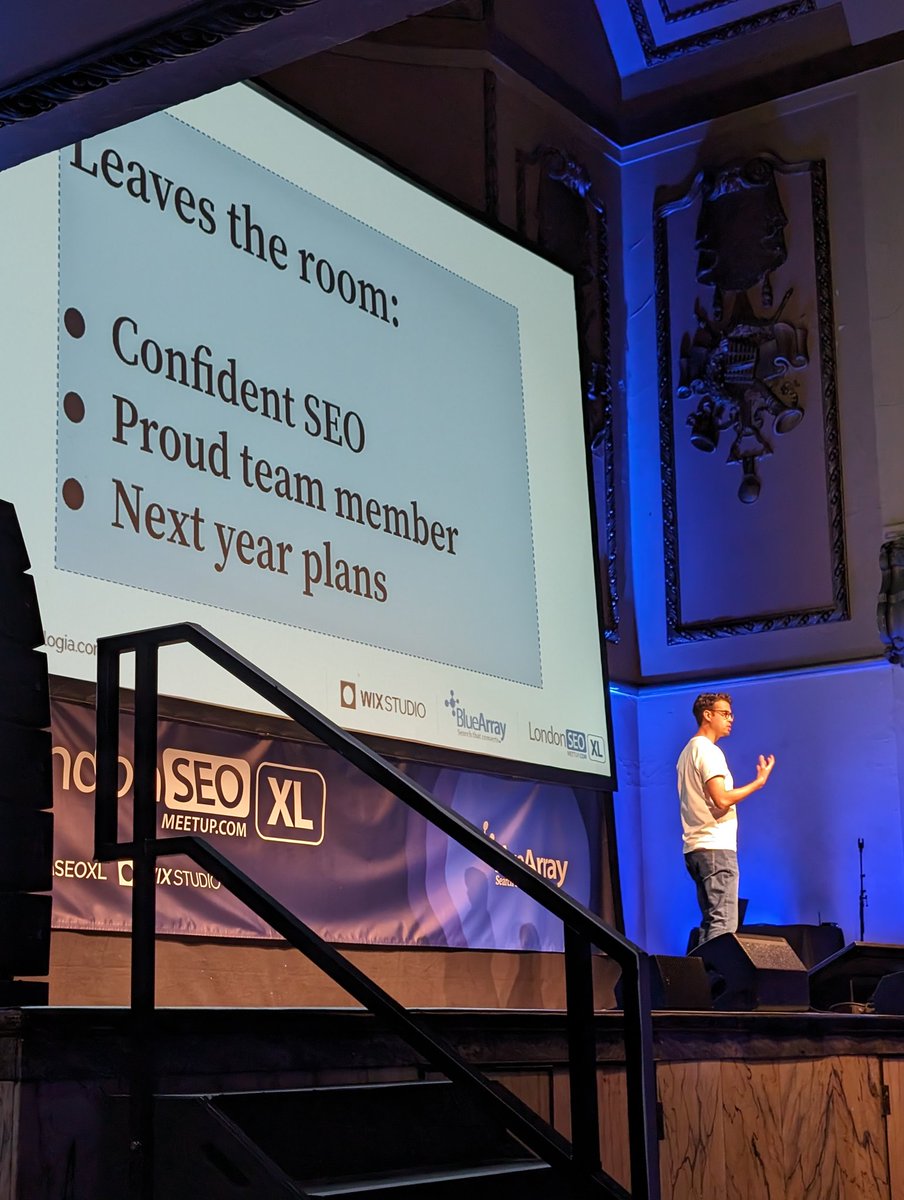 Next up, we have <a href="/pelogia/">Gus Pelogia</a> talking about SEO testing 🛠️  #LondonSEOXL