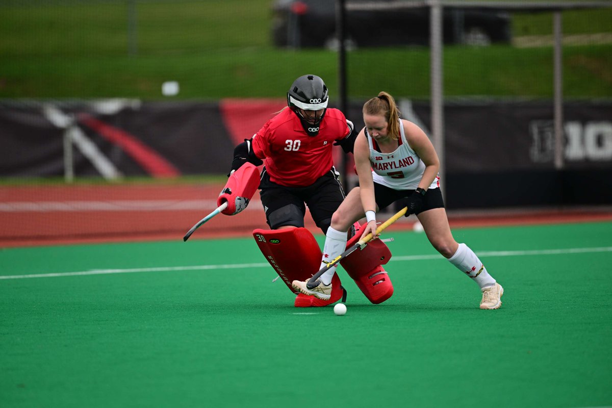 RUFieldHockey's tweet photo. #TBT to September 28, as #RUFH earned a win over No. 8 Maryland! 

The thrilling win in a penalty shootout was the 10th straight win to start the year, fifth ranked win, and fifth ever over Maryland, coming in front of a boisterous home crowd

📰: https://t.co/h0VnIF5m0r https://t.co/s9hRb1iZTX