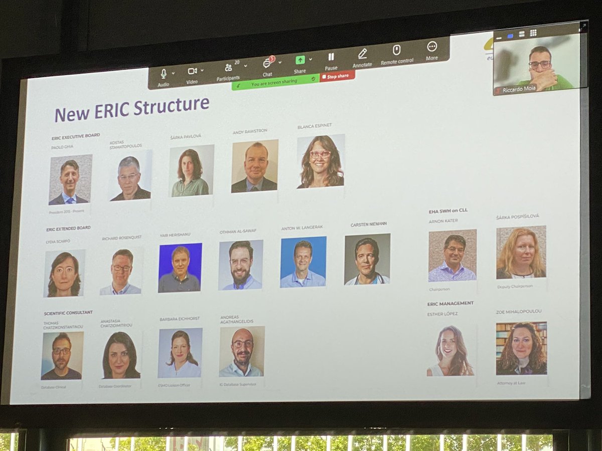 Very honored to be part of the new ERIC structure, as a member of the ERIC executive board, presented today at #EHA2024 in Madrid