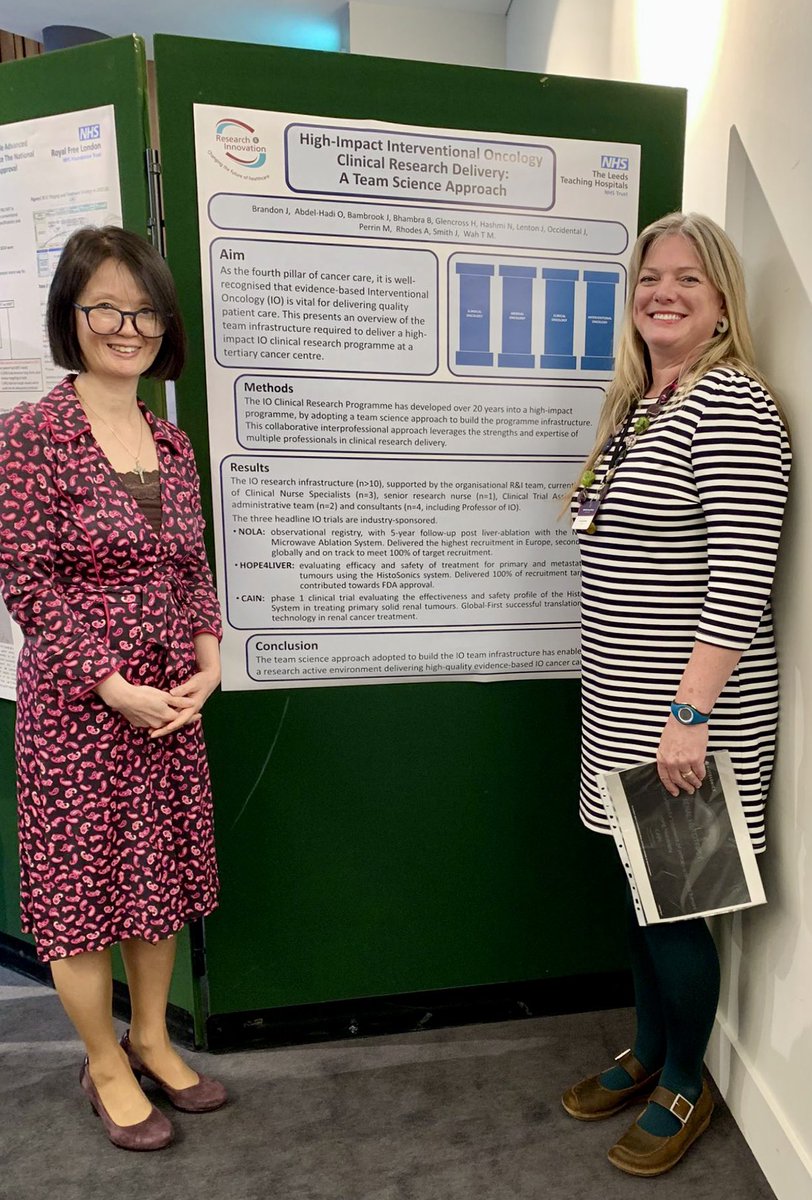 BrandonJakki's tweet photo. Delighted to display my poster abstract at #IOUK @BSIR_News summarising our IO research infrastructure and portfolio at LTHT. Great to be part of this team and to be able to deliver trials for our patients @LTHTResearch @LeedsHospitals https://t.co/IndSy2bztK