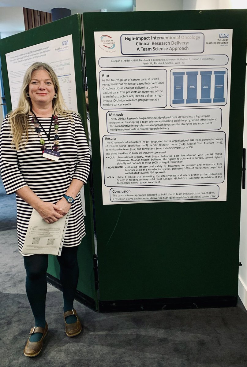 BrandonJakki's tweet photo. Delighted to display my poster abstract at #IOUK @BSIR_News summarising our IO research infrastructure and portfolio at LTHT. Great to be part of this team and to be able to deliver trials for our patients @LTHTResearch @LeedsHospitals https://t.co/IndSy2bztK