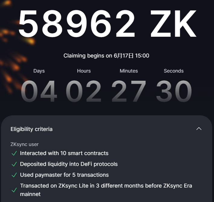 xueblock's tweet photo. ZKS空投心得及Scroll 的操作思路

1. 空投的偶然性

ZKSync和Pizza的空投都有点超过了我的预料。

先说Pizza，我总共只注册了10个比特币钱包，大多数都是在梅林质押那时候才开始往里面转的BTC，那时想的是要放一点钱在每一个钱包里面，平时可以去转一下帐，或者买点铭文之类的，万一有空投呢。记得当时操作梅林的时候我还在推特上提过这个想法，特意多增加了几个号放了点资金进去；但是我在比特币一层花的精力比较少，因为没有玩铭文，符文这一类的资产，因此其实我对比特币一层的空投没有抱很大的期望，但是很意外也有7个号拿到了Pizza。
虽然只有几千美金，但是一个空投收益已经大大超出了我在比特币链上包括所有BTC L2操作的所有费用成本。

然后是ZKSync，其实我就做了3个号，但是都中了。其中一个还拿到了将近60000个ZK，另外两个比较新的号加起来也将近有10000个ZK。

除了这两个，还有W和Avail 也能拿到空投就更是没有想到，因为我压根就没有撸过。再往前说一些，OP，ARB的空投我也都拿到了，Stark也有一些，但是比较少。还有更早的UNI，AMPL的forth等等。

现在回想起来这些空投大部分都在意料之外，因为大多数都不是我有目的去参与的。

应该说在ZKSync之前我其实没有正儿八经撸过空投，上面拿到的那些，当然还有很多没有列出来的，大多数都是因为平常使用了相关的链上协议，做了其他的交互意外地拿到了。

Starknet 和 ZKSync 才是我比较有意识地去选择项目，有目的去做交互的开始，但是参与的钱包都很少，分别只做了三个，而且我没有像其他人撸毛那么用力，没有说每个月，每周都做，更没有说要每天做的。记忆中Zksync那个老钱包是在21年做过一段时间，大概也就两三个月有过交互，为了空投去做的交互次数也不会很多，然后就是23年底到今年2-3月份做的比较多一点，大概一个礼拜能够做2-3次，一个钱包一个月可能交互有10多次的样子。

从结果上来说，Starknet算是命中率最差的，三个钱包只有一个中了，而且还是低保。

但是 ZKSync 却是三个号全中了，而且有一个号大大超出了预料，给了将近60000个，实际上之前我用网上分享的一些评分软件测过，结论都是只有10000多个。
不能说社区做的这些评分软件不准，我认为评分能够测到的其实只是表面的标准是不是符合，而很难测到不同项目在空投上更深一些的考量，比如钱包权重是怎么计算的，项目方侧重点在哪里等等。

2. 偶然中的必然性

ZKSync 我拿得比较多的号，前面列出来的那些空投除了STARK也都拿到过。

所以粗略地总结了一下，应该有这样几个特征值得注意：

1）注册时间早，好像是2017年申请的。
2）使用频率高（正常使用，不是打铭文）
3）链上交互多且真实
4）以太坊主网交互（数量，质量，金额）
5）参与过的链多，并且在每个链上都留有一定数量的ETH。EVM系的主要链基本上都有做过交互，ZK这次要求的Arb nova， ZKSync Lite 我都交互过一段时间。
6）参与过一些高质量的项目，比如UNISWAP，AAVE, Synthetix，COMPOUND，前面三个我都长期提供过流动性。
7）做过一些身份认证：比如SNS，POH之类的。
8）通过Gitcoin捐过款
9）领过以太系挺多项目的空投，参与过OP, ARB等的质押和治理

总结一下就是，钱包的时长和质量很重要。

3. ZKSync 空投的反思

空投标准

从Zksync空投查询页面看到，领得多的号达到的条件其实也只有四个，分别是：
第一交互过10个智能合约，
第二在Defi协议里面放了流动性，
第三使用账户抽象的代付功能即Paymaster进行交易至少5次，
第四在ZKSync Era上线之前在ZKSync Lite的交互时间达到3个月。

从表面来看，领得少的号只少了一个标准，就是第四点在ZKSync Lite的交互时间不达标。
但这只是表面的情况，实际上不同的钱包即使都达到了同样的标准，但是它们领到的空投数量其实也有很大的差异，差异甚至达到将近10倍。但是你要说在符合这些标准中的不同钱包中，在Zks链上的表现真的有那么大差异吗，我觉得没有那么明显，至少争对我自己的钱包差异没有那么大。

在交互的智能合约数量，留在DEFI中的资金金额，以及Paymaster代付交易数量和金额三个标准，我三个钱包的操作其实都差不多，不管是金额还是数量差距都不会太大，而且交互的时间基本上也都在那几个月。
而且在其他维度，比如链上交易的数量，两个新钱包都比老钱包要多很多，因为有用它们打过铭文和做过其他项目的日常任务，新钱包比老钱包总的交易数量多出来有几十笔甚至上百笔。

但是上面提到的这两个方面，不管是不同钱包是不是都达到了相同的空投标准，还是ZKSync链上的交互数量甚至是交互金额，应该都不是造成空投结果那么大差距的根本原因。

造成空投结果差距的根本原因

所以真正的区别不在这些表面的标准里面，应该是在背后的一些权重里面，ZKSync列出来加分项包括：
第一持有ZKSync原生的NFT；
第二持有ZKSync原生的ERC20FT代币；
第三使用过账户抽象钱包进行过Paymaster的交易；
第四在其他ETH链上收到过空投并且长期持有；
第五在以太坊主网的主流智能合约协议进行过交互，并且探索过新的项目和用例。

在这5个加分项里面，我的钱包在前面三项的表现其实也都差不多，所以真正的区别在后面两项，即在其他ETH链上收到过空投并且长期持有，以及跟以太坊主网的主流协议进行过交互。其实这就跟上面列出来的老钱包的那些特征有很大关系了。

就我的理解，应该有一个算法可以计算钱包的权重，高质量的老钱包权重可能会更高一些。

关于空投的结论

所以，关于以太系撸空投我得出的结论是：
第一：最好使用老钱包，而不是创建新钱包；
第二：注重钱包的质量提升，要多在对行业有重大贡献的协议中多做一些交互，最好还要提供过比较长时间的流动性；
第三：对于普通小散，以太系的空投做精品号可能比做量更好。当然这个总结可能不适合工作室和大户。
第四：要以学习和使用各种有意义，有价值的项目和协议，体验这个行业的创新业务模式（当然也包括获得收益而不是亏钱）这样的目的来做交互，而不是以为了空投而做任务的心态来做。

另外还有一个前提，以上这些分析和总结是把自己作为一个愿意反思自己投资行为的撸毛散户来看待的，如果我们的立场是去研究项目方的行为是不是有大量的老鼠仓，空投是不是公平，那么这些分析都是没有意义的。

以后撸空投的策略

我现在的策略就是
第一以太系的空投项目要用老钱包参与，如果担心资金安全可以建一个或几个专用钱包去做储存。
第二做这种费时间的撸空投不会做很多号，4个号已经到极限了，做太多会很变得累，很影响心态，也影响健康。
第三，不能纯粹为了空投而没有目的的撸，这样不仅仅仅是增加被反撸的可能性，更重要的是在做的过程中如果没有认真去体会项目设计，对自己的成长也没有多大的帮助，如果一个人撸了几年空投自己对这个行业的认知和投资的水平一点也没有提高，我也不认为他能赚到很多钱，即使赚到了也很难守得住。

相对来说比特币系的策略就简单一点，比如资金质押，或者做做转账，买点铭文符文这一类的可以多做几个号，因为花的时间相对来说要少很多。
但是比特币系要花更多心思做项目分析，并在过程中做调研，因为这个生态刚起来，大多数项目起点都差不多，哪个能够做起来在早期很难判断，不像以太系的很多项目都做了好几年，大家都比较了解。

4. Scroll 操作思路

目前Zksync的资金已经可以撤出来一部分了，可以规划一下如何来做Scroll，Linea这些L2。Scroll 这两天实践了一下，有了一点大致的思路，Linea 等有时间了再去研究。

Scroll 目前的操作思路相对来说比较简单，完全可以跟着官方的积分活动来安排。

1）官方活动介绍

目前是第0期，积分有两个模块可以获得：存入资金和链上手续费。

第一：资金积分

资金积分又可以分成两个模块来理解，一是直接在scroll链上放资金，包括ETH，WETH，USDC，和USDT；

另外一部分是通过把资金放入其他DEFI协议拿到对应的质押凭证，这些凭证资产也可以进行积分。

比如通过在Lido质押ETH获得stETH，再把stETH包装成wstETH；在kelpdao质押ETH获得wrsETH；
在Stakestone质押ETH获得STONE，把这些再质押协议中的凭证资产跨链到Scroll链上也可以积分，获得Scroll公链积分的同时还可以获得协议自己的积分。STONE还可以获得Eigenlayer的积分，如果再把stone放入tranchess协议里面，还可以多拿一层APR收益。

第二：手续费积分

这个活动有时间期限，从2023年12月10号到2024年4月29日，所以目前这部分的积分已经不能在增加了。只是在第0阶段的活动里面不能再积分，以后还有没有活动还不清楚。

2）操作思路

通过上面的积分活动介绍，我们可以看到第0阶段的积分目前还可以参与的是用存放资金来积分，从获得的积分多少来看，Stone可以获得的积分最多。

所以我的参与思路是这样：
第一、把主要资金放在Stakestone里面拿到Stone；
第二、拿一小部分ETH直接放在Scroll链上不动；
第三、可以尝试把Stone放一点进tranchess里面获得APR收益和积分。

3）操作方法和流程

（1）：直接放在Scroll链上

资产需要跨链过去，可以通过官方桥或者第三方桥。
官方桥：https://t.co/Sngov3g4eB ；只能从主网跨到Scroll。
第三方桥：
omnibtc：https://t.co/vdYPZYXDks
rhino：https://t.co/vqcEFJAuHb
orbiter：https://t.co/oLTcuXAqAL
jumper：https://t.co/WEar629n7X
meson：https://t.co/TagTE8Wkd2
。。。。。。
目前阶段的积分只看资金量，不看途径，不管哪个桥跨进来的资金都是一样的积分。所以用哪一个都可以。建议最好从其他L2跨过来，手续费会节省不少。

（2）：通过Stakestone质押

第一：从主网操作

就是ETH在以太坊主网，需要从Stakestone自己的网站质押，然后会把Stone自动跨链到Scroll链上，也就是主网质押和跨链到Scroll都是一步就能完成，不再需要通过其他跨链桥。
地址：
https://t.co/irLpOu8pEr ；
邀请码：CB7D8

第二：从其他L2操作

Stakestone和Scroll官方都说可以通过Routerintents从其他L2上面把ETH质押到Stakestone里面，并跨链到Scroll。但是我试过几次，都没有成功，质押的时候获取不到兑换比例，自然也质押不进去。所以实际上其他L2链上的ETH还没办法通过一步操作，直接变成Scroll链上的STONE。
这是Routerintents的操作网站： https://t.co/MkOvf3RJMa，不晓得有没有人操作成功过。

所以目前能够操作STONE的貌似只有从主网通过Stakestone自己的网站来质押并跨链了，也就是上面的第一种办法。

（3）把资金放在Tranchess里面

Tranchess是一个流动性衍生品协议，原理是把Stone1:1兑换成stoneQUEEN，而stoneQUEEN又拆分成了staSTONE和turSTONE两个部分，按照为1：9的固定比例进行拆分，即一个stoneQUEEN = 0.9staSTONE + 0.1turSTONE，其中staSTONE用来获取稳定币年华收益，turSTONE用来获取杠杆积分。

积分计算公式为 1 STONE = 0.1turSTONE20倍积分 + 0.9staSTONE0倍积分 = 2倍积分。相当于说STONE 放到Tranchess里面获得的积分是直接放在Scroll链上（质押跨链之后就不动了）的两倍。

这个协议我今天才用了很少的资金操作了一下，做了一点staSTONE和STONE的LP，因为这是一个衍生品协议，肯定是有风险的，只是我还没有弄清楚它的风险来自哪里，是怎么计算的。所以要等再研究一下再来操作。

地址：https://t.co/iJhTJ07JU1

以上就是Scroll的操作思路，总结一下

第一、从主网质押ETH到Stakestone，并同时把获得的STONE跨链到Scroll链上就不动了；

第二、从主网或者其他L2跨ETH，或者跨稳定币到Scroll链上就不动了，如果有wstETH和 wrsETH也可以跨；

第三、在Scroll链上通过 Tranchess 协议，小资金尝试一下把STONE转化成stoneQUEEN，还可以尝试做下流动性。（这个协议操作需要自己注意一下风险）

第四、尽量用有过比较多真实交互的老钱包来做。

4）积分查询：

Scroll积分：https://t.co/w0d31Boyfu ；

Stone积分：https://t.co/irLpOu8pEr

以上的所有内容只针对Scroll当前阶段也就是第0期的活动，它们网站已经有第1期的提示，但是活动具体内容还没有放上去，虽然还不知道怎么玩，但是就我理解，后面阶段的重点肯定会是各种协议的交互，而不是只把资金放在钱包里面。

所以这个链上的任务肯定不会很快结束，慢慢来吧。

本贴结束！