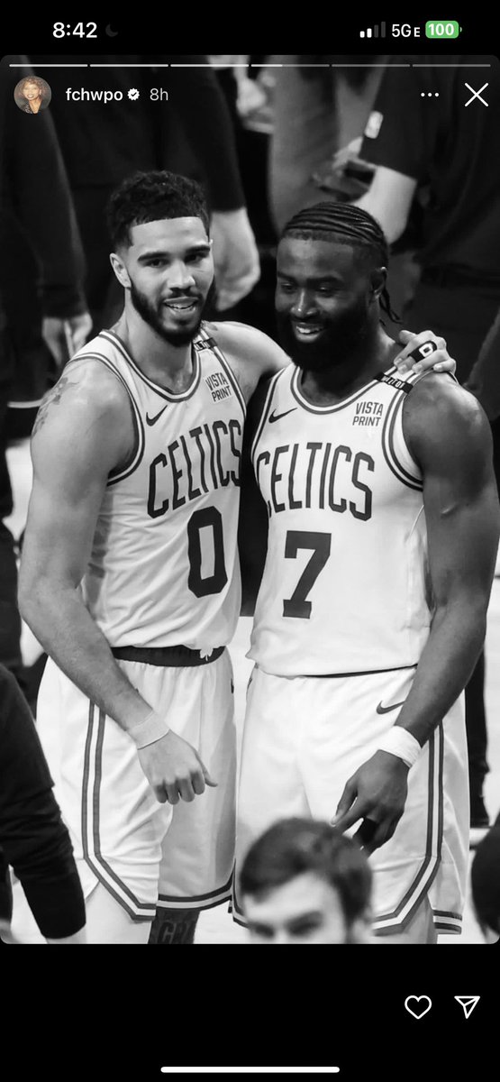Jaylen Brown on Instagram