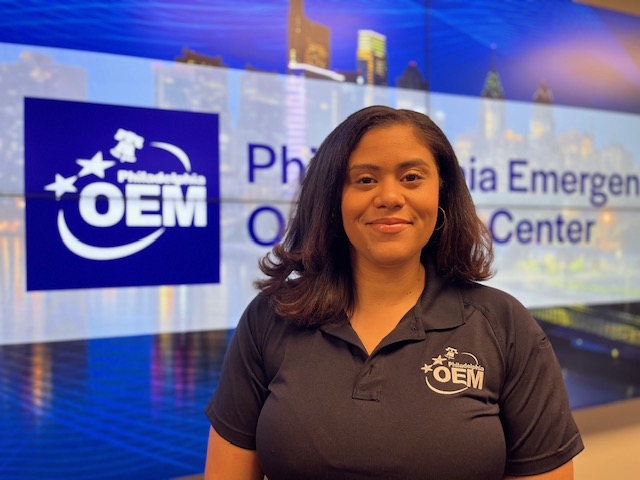 PhilaOEM's tweet photo. Meet Bianca, a lifelong Philadelphian, and our Community Resilience Coordinator. Her goal as such is to connect with the community by providing the knowledge to build a “toolbox,” and in doing so build a stronger, more resilient Philadelphia. More: https://t.co/jQdM9Kp6uW https://t.co/mYVDbsaMgE
