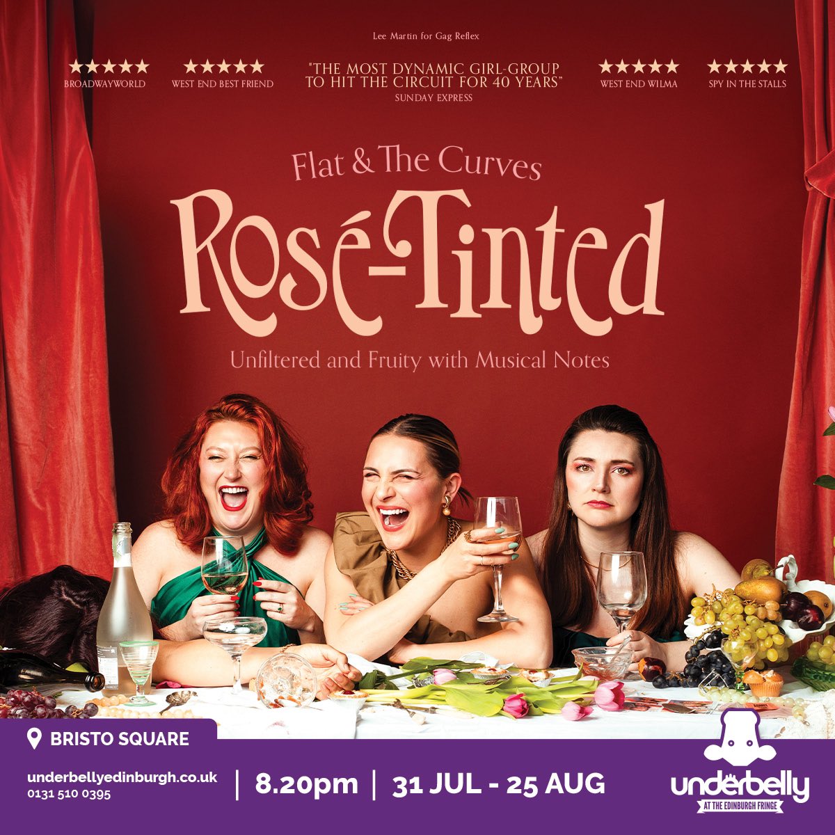 FThecurves's tweet image. EDINBURGH WE’RE BACK!!#RoséTinted @FollowTheCow 31st July - 25th August - Catch our preview @poodleclublondon in Sydenham on 23rd July. Ticket links on our webby #edfringe24