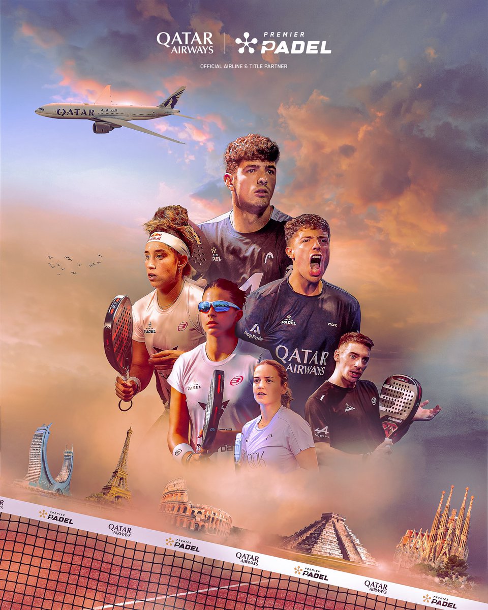 We are #GoingPlacesTogether with <a href="/qatarairways/">Qatar Airways</a> ✈️🎾
 
In addition to becoming Premier Padel’s ‘Title Sponsor’, ‘Tour Finals Title Sponsor’ and ‘Official Airline Partner’, Qatar Airways will also play a key role in enhancing player and fan experiences during the season. 🤝🤩