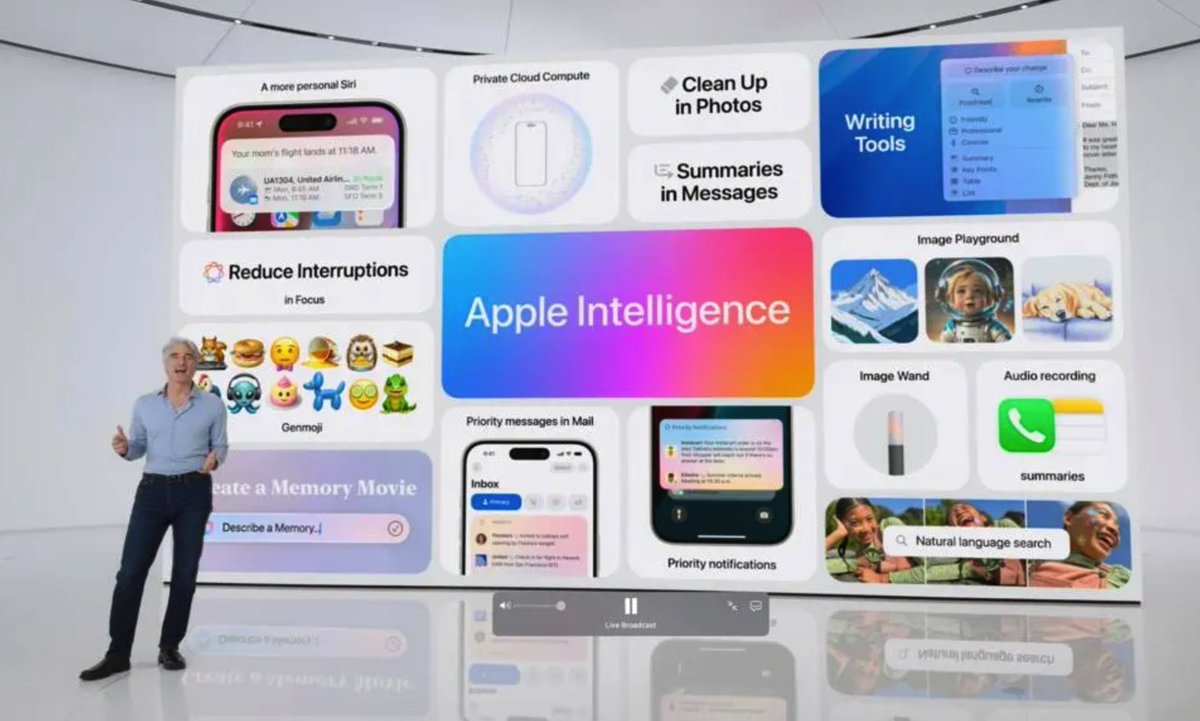 🧠 Apple Intelligence 🍎

When <a href="/Samsung/">Samsung Electronics</a>  introduced AI features in their mobile devices a few months ago, it created a buzz and left everyone wondering how <a href="/Apple/">Apple</a>  would respond.

As I've mentioned repeatedly over the past year, we are in an AI race, and in every race, there's a