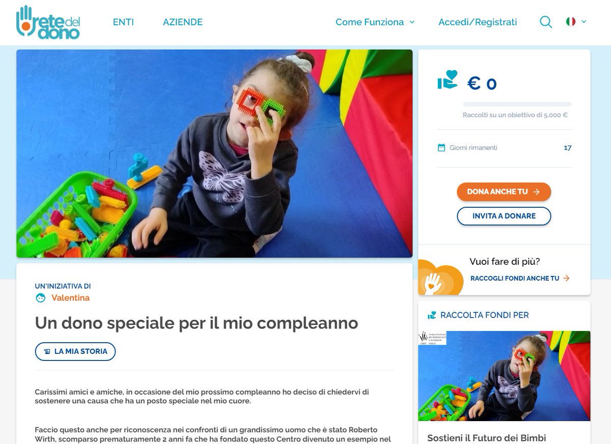 CABSSETS's tweet photo. Ringraziamo mamma Valentina che, per il suo compleanno, ha deciso di raccogliere fondi per CABSS. Aiutiamola a raggiungere l'obiettivo!
https://t.co/jQi4YscoJ0 https://t.co/PGf6ZshWEK