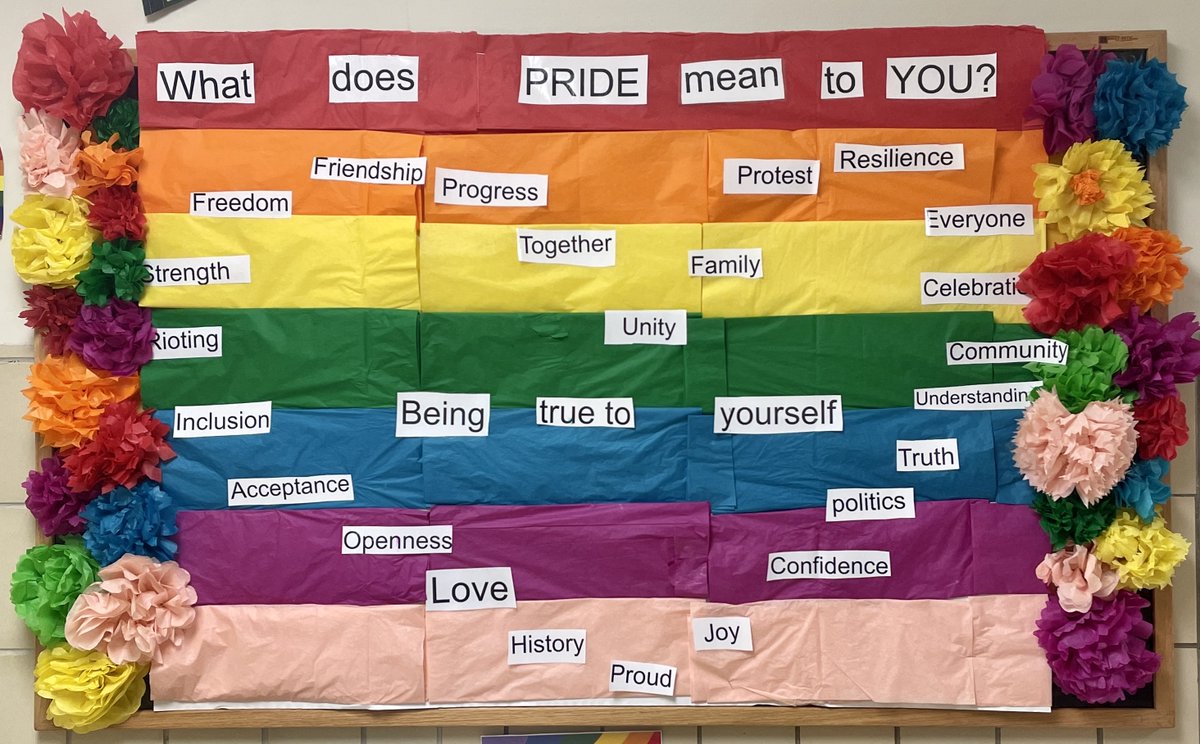 Diversity &amp; Social Justice Club: Happy #Pride Month! Showing our support for the LGBTQIA+ people in our life. What does PRIDE mean to you? <a href="/rbmsROCKETS/">Red Bank Middle</a> <a href="/MNavalany/">.</a>
