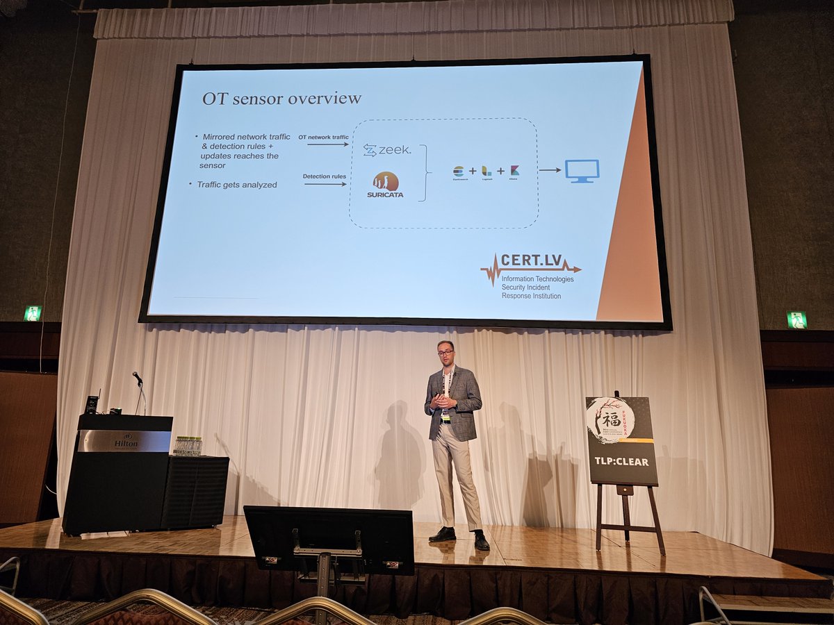 certlv's tweet photo. Šonedēļ notiekošajā #FIRSTCON24 @FIRSTdotOrg konferencē Japānā 🇯🇵 https://t.co/8nnjFn07MP pārstāvis dalās pieredzē un zināšanās par industriālo sistēmu kontroles drošību. ⚙️🛡️ https://t.co/9WGc4AS9XN