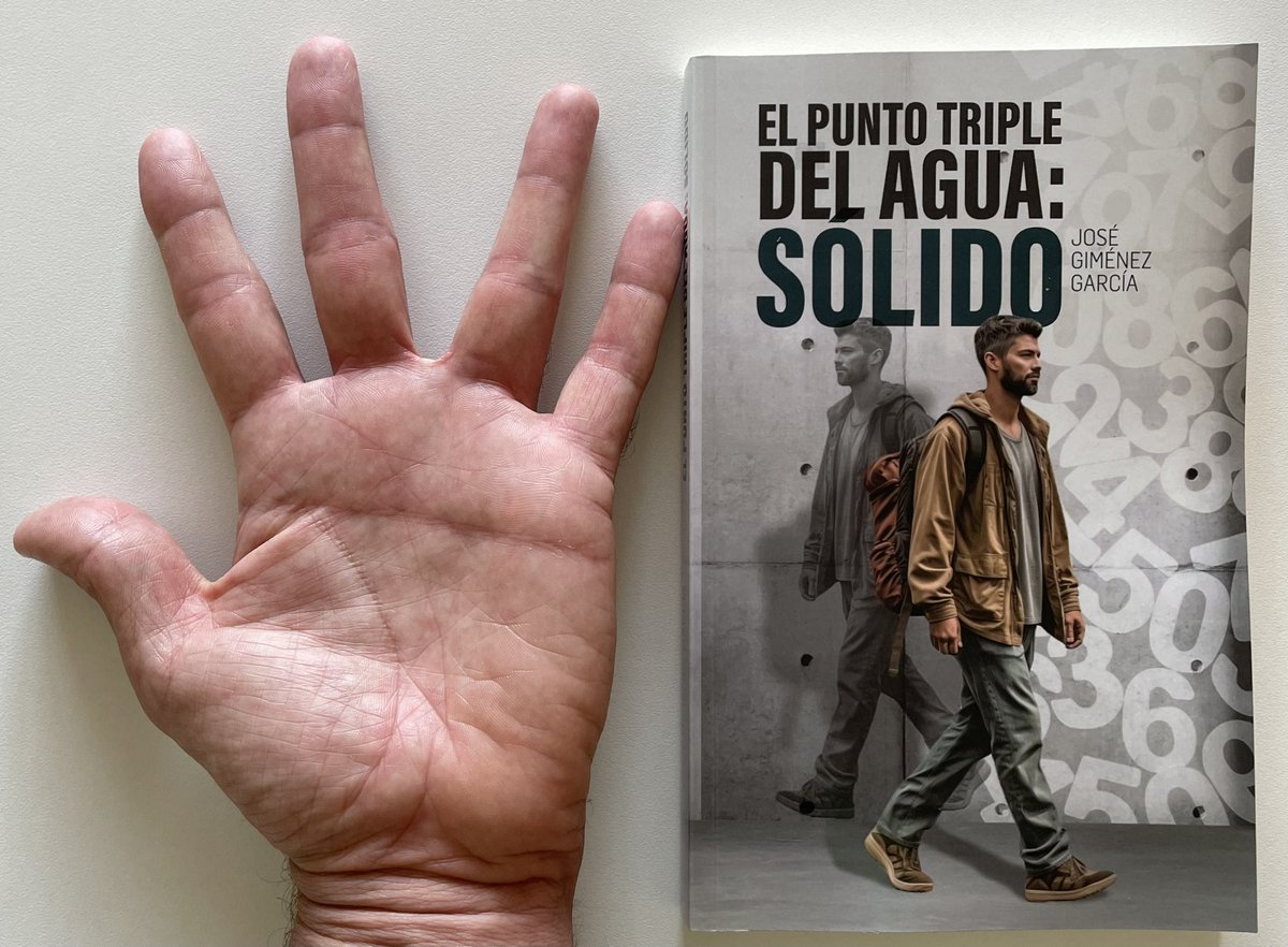 ¿Y tú, eres eslabón perdido? Descubre la historia de mi mano, “El punto triple del agua: SÓLIDO “ tiene la respuesta. Si quieres saber si tú también lo eres, mándame una foto de tu mano o lee mi libro. Atrévete.