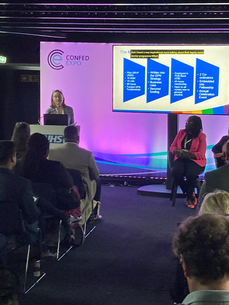 'It's not just about retaining nurses but giving our new nurses the first step into general practice and to see a career for themselves'. General practice nurse Sarah Hall on legacy mentoring. <a href="/NHSDevon/">NHS Devon</a> #NHSConfedExpo2024 #OurNHSPeople #Retention #WeAreNHS
england.nhs.uk/looking-after-…
