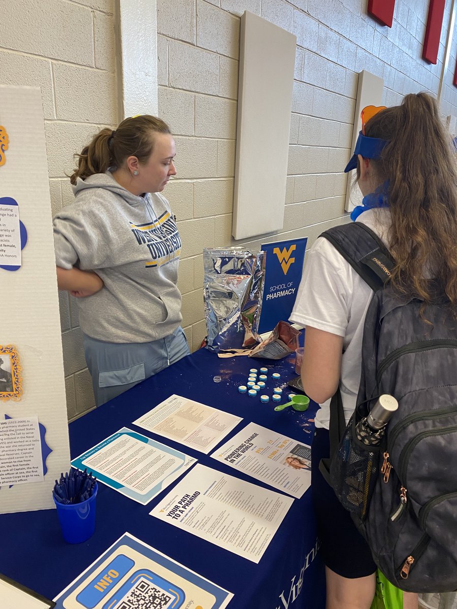 A huge thank you to Davis &amp; Elkins and to the WV American Legion for hosting us at the Rhododendron Girls State College Fair yesterday. We had the opportunity to meet some really impressive girls, talk about cosmetic compounding, and show what WVU’s SoP has to offer!
