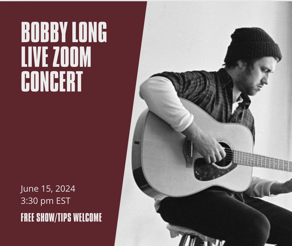 Get ready for an amazing experience! Don't forget to register before the show. We can't wait to see you all this Saturday! <a href="/BobbyLongNews/">Bobby Long</a> 

[Register here](us06web.zoom.us/meeting/regist…) 

Be there or be square!