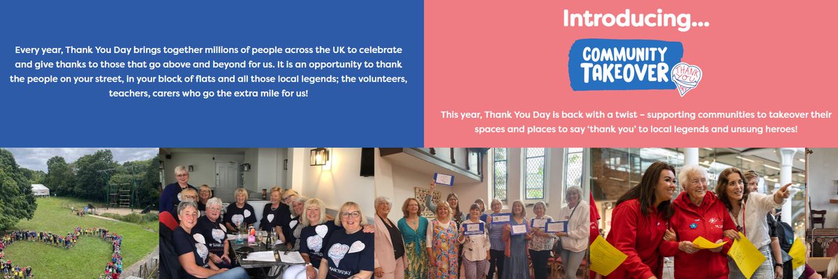 Thank You Day 2024 - Sunday 7th July!
Every year, Thank You Day brings together millions of people across the UK to celebrate and give thanks to those that go above and beyond for us. 
thankyouday.org.uk