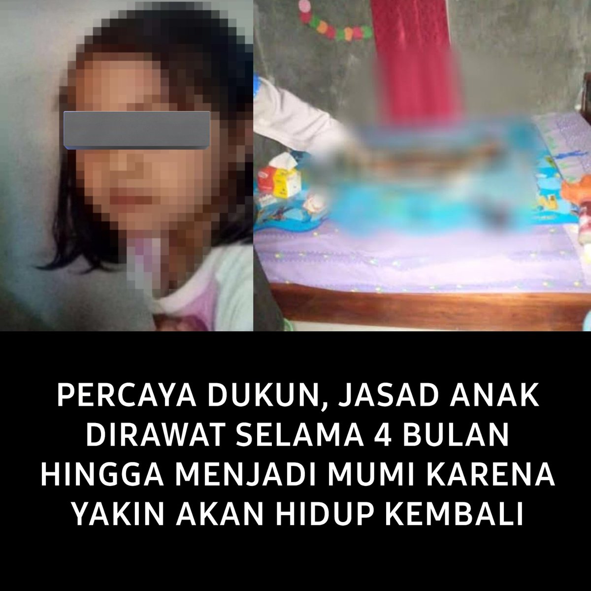 mwv_mystic's tweet photo. KASUS AISYAH, TEMANGGUNG

Diruqiyah oleh dukun palsu karena dianggap kerasukan genderuwo, Aisyah meninggal saat praktik dilakukan dan jasadnya dirawat selama 4 bulan karena dipercaya akan bangun kembali.

utas https://t.co/JG2seioOYh