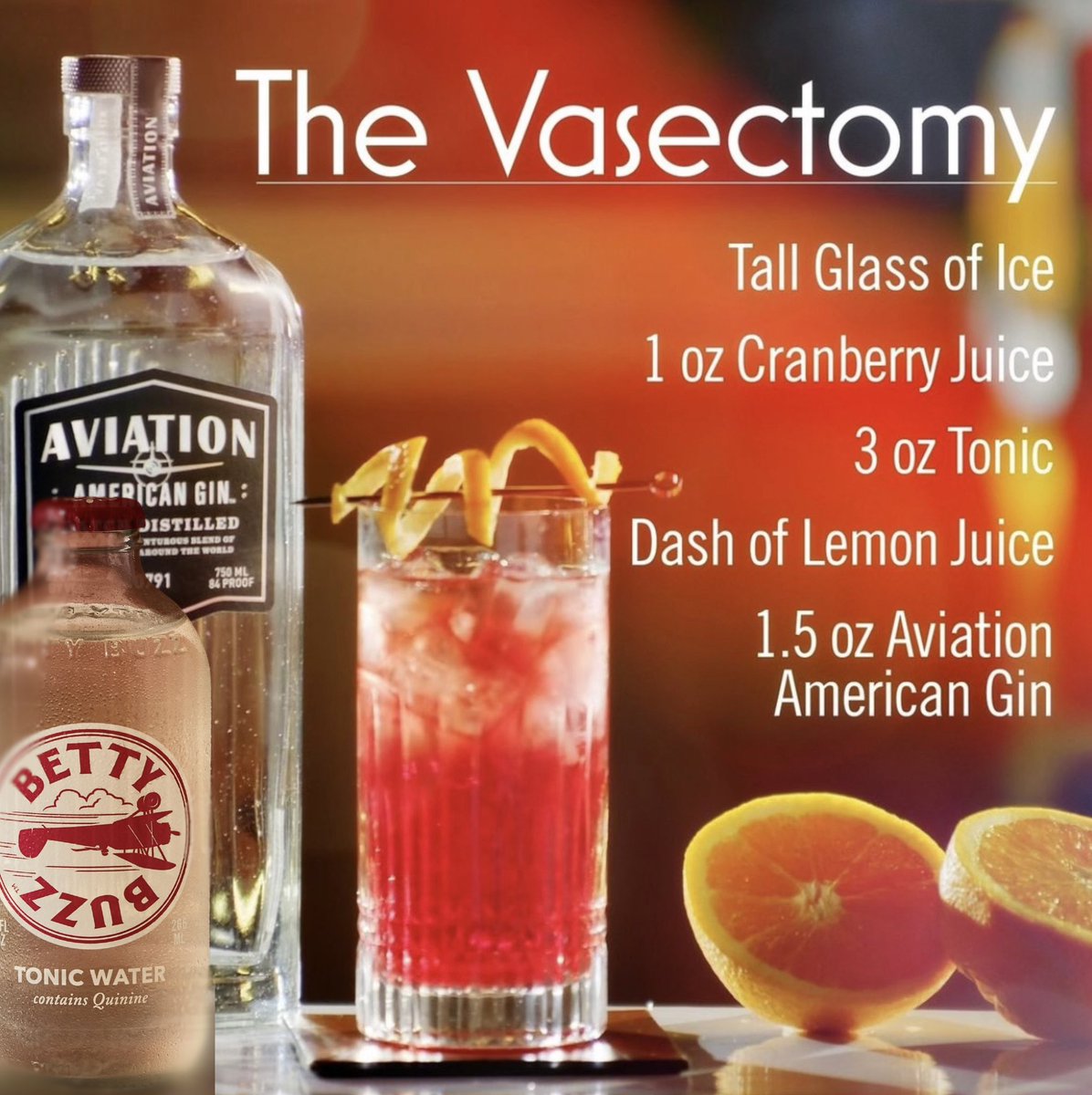 All juice, no seeds. With Father’s Day around the corner, we welcome back our favorite <a href="/AviationGin/">Aviation American Gin ✈️🍸</a> x <a href="/bettybuzz/">Betty Buzz</a> cocktail: The Vasectomy.