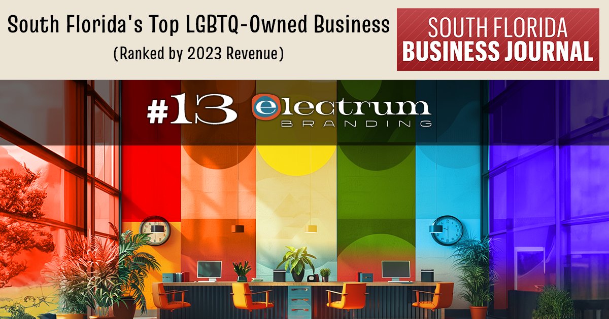 ElectrumBrand's tweet photo. 🏳️‍🌈#Pride month is the perfect time to thank everyone who made @ElectrumBranding one of the @SFBJNews's top #LGBTQ owned businesses.  🏳️‍🌈 https://t.co/V6WX9cmv1G