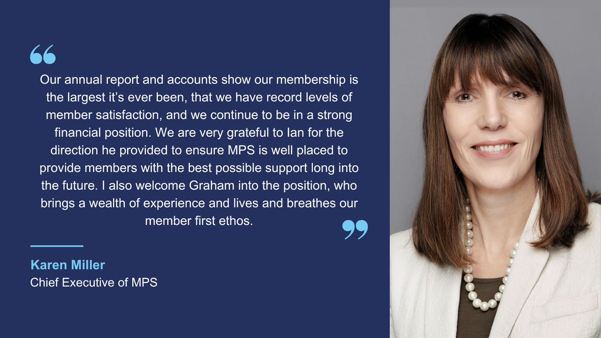 MPS Chief Executive, Karen Miller, thanks Ian Eardley who stepped down as Chair of Council at our AGM this week and welcomes Dr Graham Stokes who steps into the role. 
medicalprotection.org/docs/medicalpr…