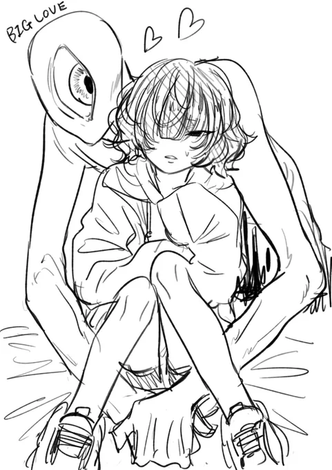 昔描いてたキャラのリバイバル
女の子の方は目付きが悪くてコンプレックスということです(ということです?) 