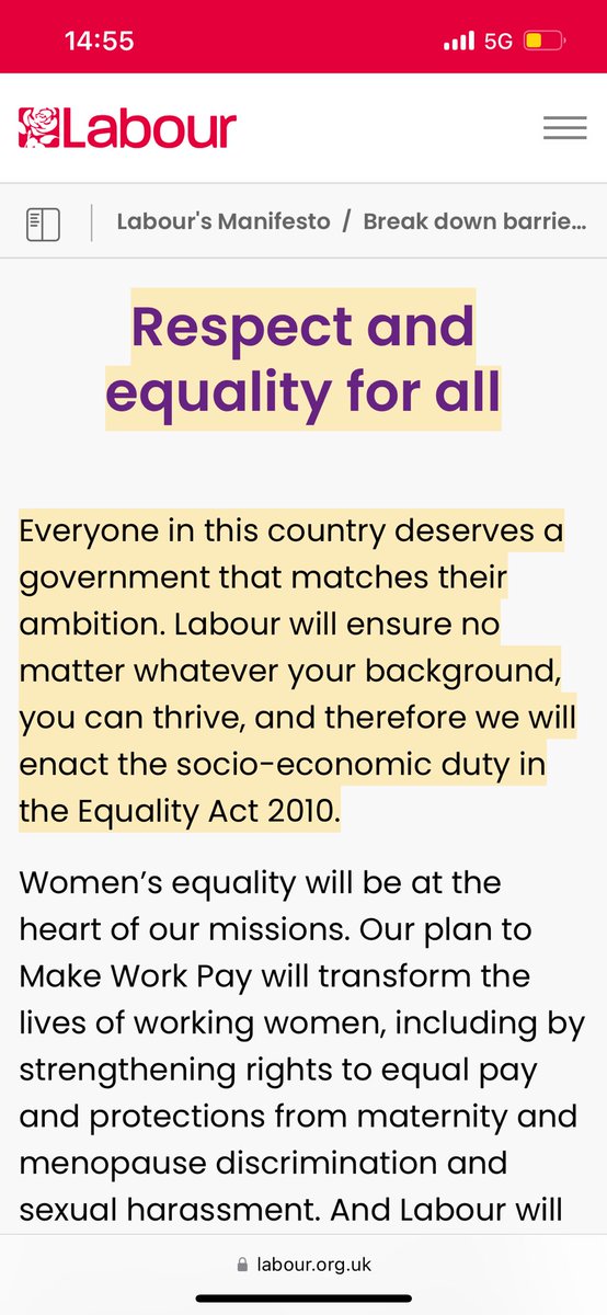 POSCUPI (@poscupi) on Twitter photo The Labour Party have now published a mission to protect class in the equality act in their manifesto today.
This is a first step to #makeit10
<a href="/TheGreenParty/">The Green Party</a> <a href="/reformparty_uk/">Reform UK</a> <a href="/LibDems/">Liberal Democrats</a> is this is your manifesto?
@protectclass
<a href="/BPSOfficial/">British Psychological Society</a> <a href="/EqualityActRev/">Equality Act Review</a> The Labour Party have now published a mission to protect class in the equality act in their manifesto today.
This is a first step to #makeit10
<a href="/TheGreenParty/">The Green Party</a> <a href="/reformparty_uk/">Reform UK</a> <a href="/LibDems/">Liberal Democrats</a> is this is your manifesto?
@protectclass
<a href="/BPSOfficial/">British Psychological Society</a> <a href="/EqualityActRev/">Equality Act Review</a>