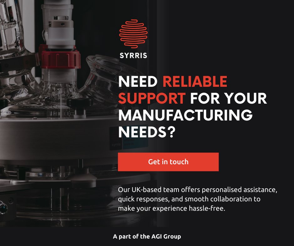 syrris's tweet image. Need reliable manufacturing support? Look no further!

Our UK-based batch team is dedicated to providing personalised assistance and exceptional service. 

Reach out today with any questions or requirements: ow.ly/a2Oa50RMX7P

#BatchReactor #DrugDiscovery #BatchChemistry