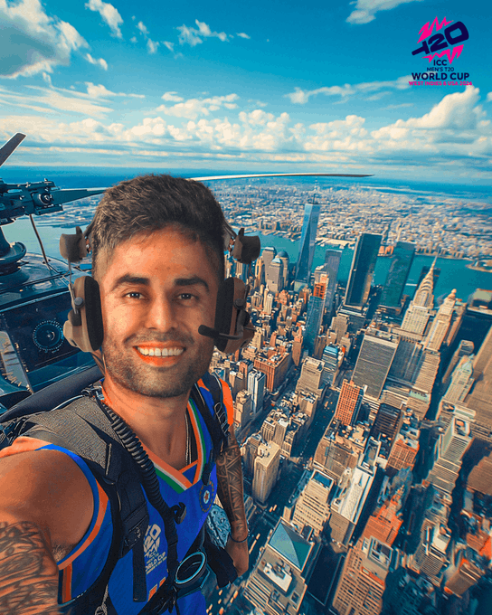 Sky has no limit! ⭐️ 📹 Credits: Twitter/ICC