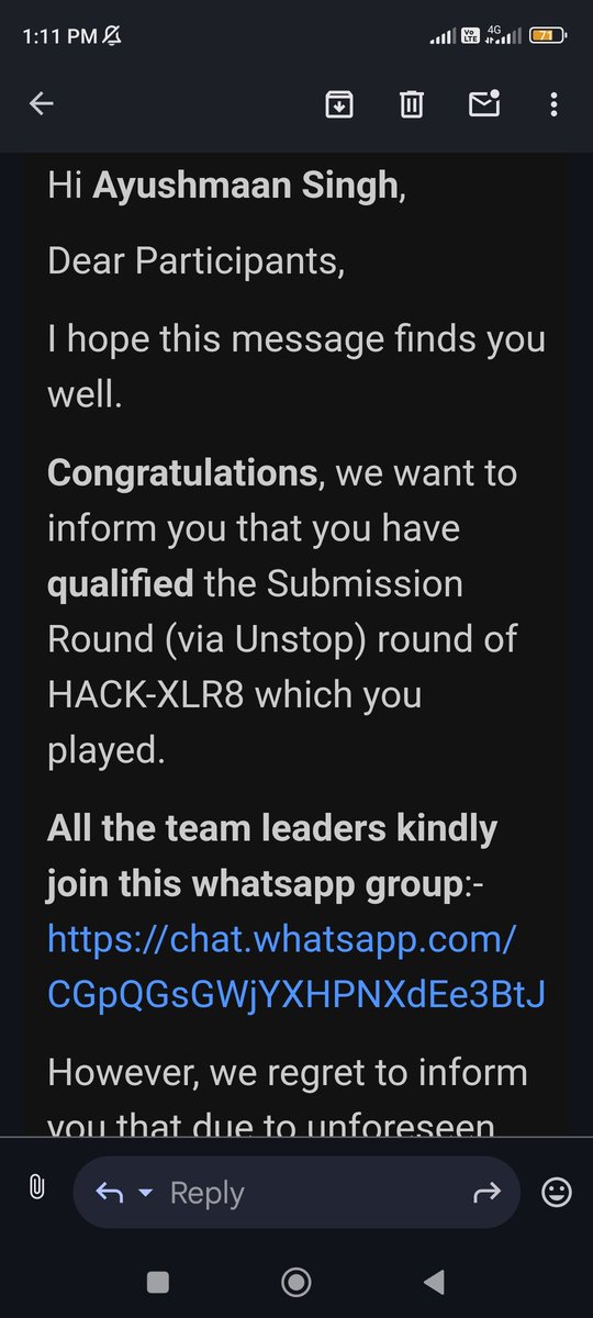 SinghYadav58685's tweet photo. Hey everyone see I got selected for Round 2 in HACKXLR8 hackathon in IET lucknow
π₯We got selected in presentation Round π€
π₯And after that date will announce soon for 24 hour hackathon π
Let's see what happened in last round or second roundπ
#hackathon #hackxlr8 #coding https://t.co/rZARTq6daZ