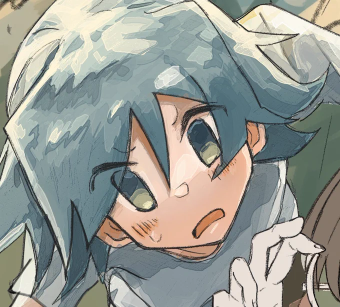 塗り途中の可愛いうちの子見て〜 