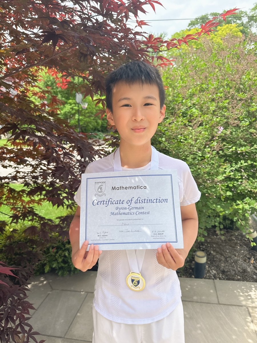 Congratulations to Junior School student Melvin J.! Last week he secured first place in the fourth grade Mathematica national championship, outshining nearly 7,000 candidates. He also ranked 437th out of over 40,000 grade 4 students in the Math League International competition!