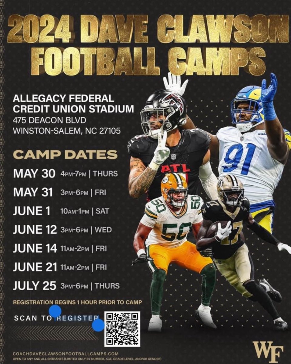KynisTinnin's tweet photo. I will be at @WakeFB tomorrow for camp, let’s work! @johnlhunter1 https://t.co/3UjUrrOfoY