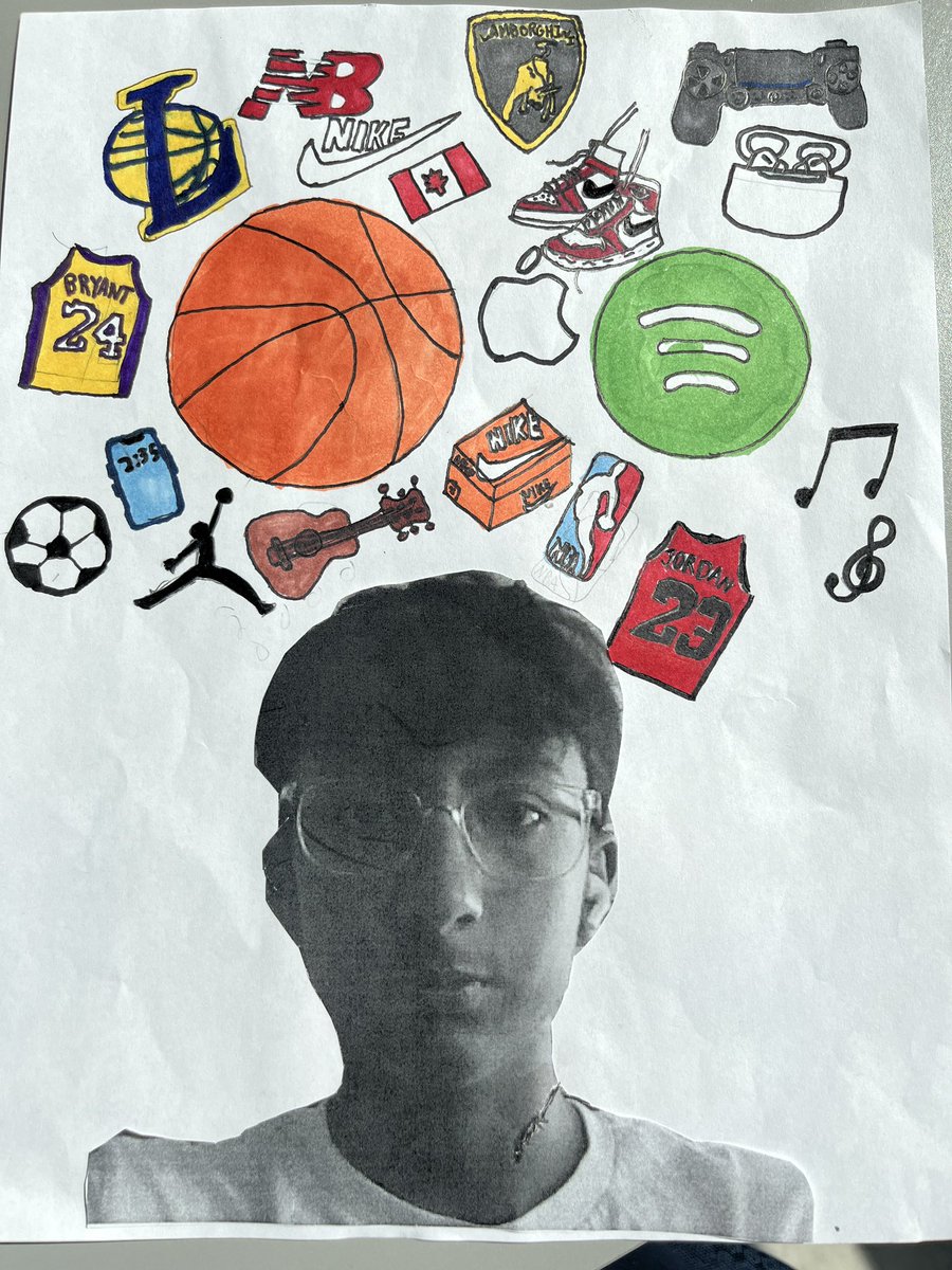 FTMoniz's tweet image. Our Graduation Art is really coming along! Such talented artists and reflective souls at @CRWPS. Looking forward to having the whole cohort of student self-portraits showcased at the event to celebrate everyone as they see themselves!🦈💙🎓🌟