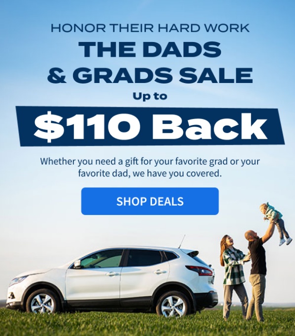 🚗👨👦🎓 Dads and Grads Rebates! 🎓👨👦🚗

Summer is here, and it's time to hit the road! Celebrate Father's Day and graduation season with our Dads and Grads Rebates on the top 5 tire brands you trust.

🌐 Shop Online: zurl.co/veE2 

#TireRebate #TireSale