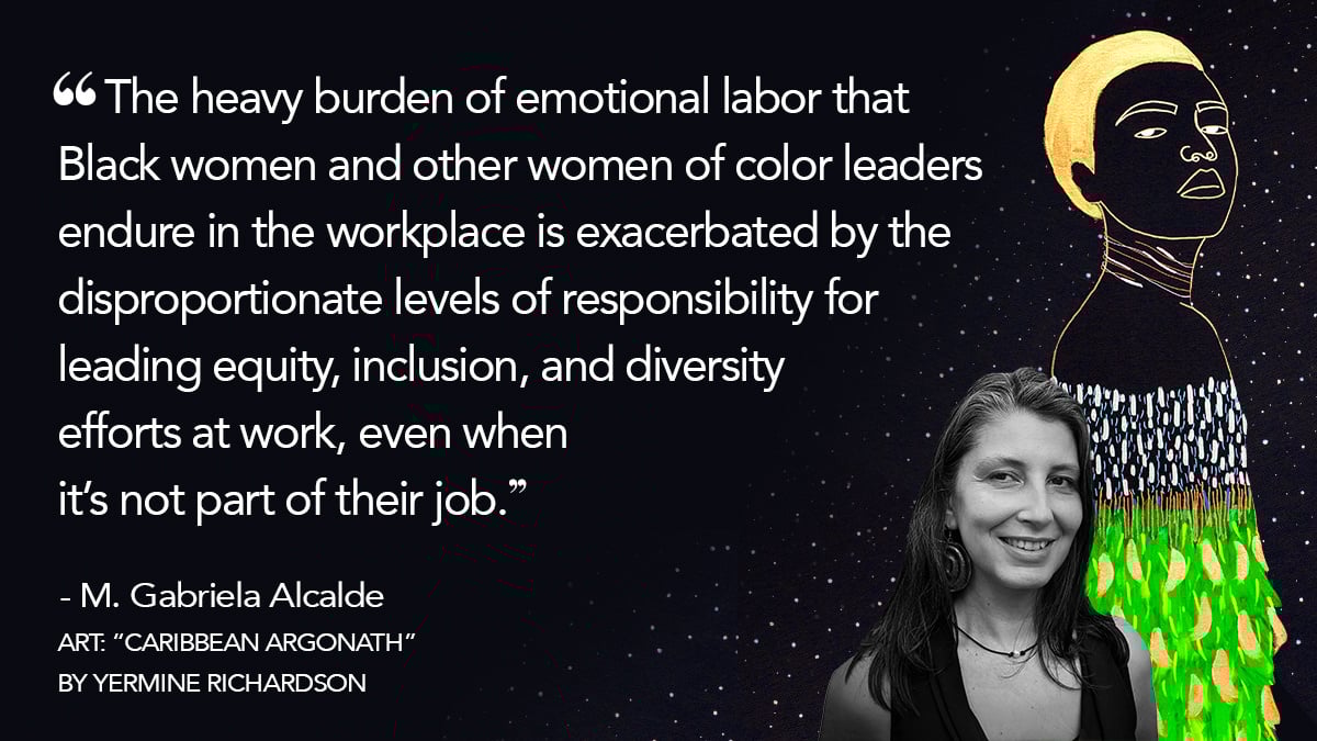 npquarterly's tweet image. See what else M. Gabriela Alcalde has to say in the article, “Your Comfort Is Killing Me: The Toll of Unseen—and Unpaid—Emotional Labor”: bit.ly/3XemKAE #womenofcolor