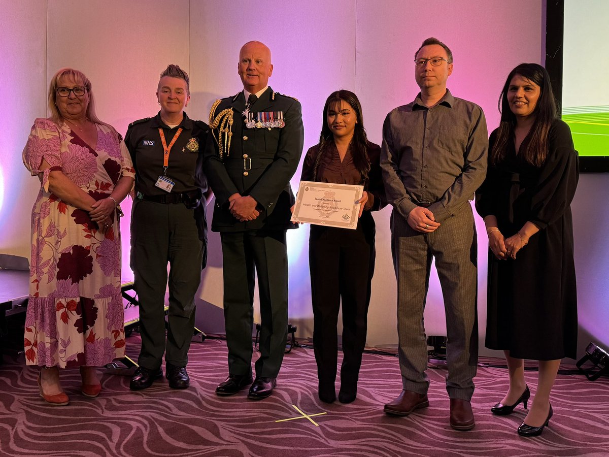 Our Team Excellence Award goes to the Health and Wellbeing Roadshow Team. They organised 25 fantastic events across the region last year, demonstrating outstanding planning, co-ordination and ensuring there was inclusive access for all members of staff. #wmasawards g