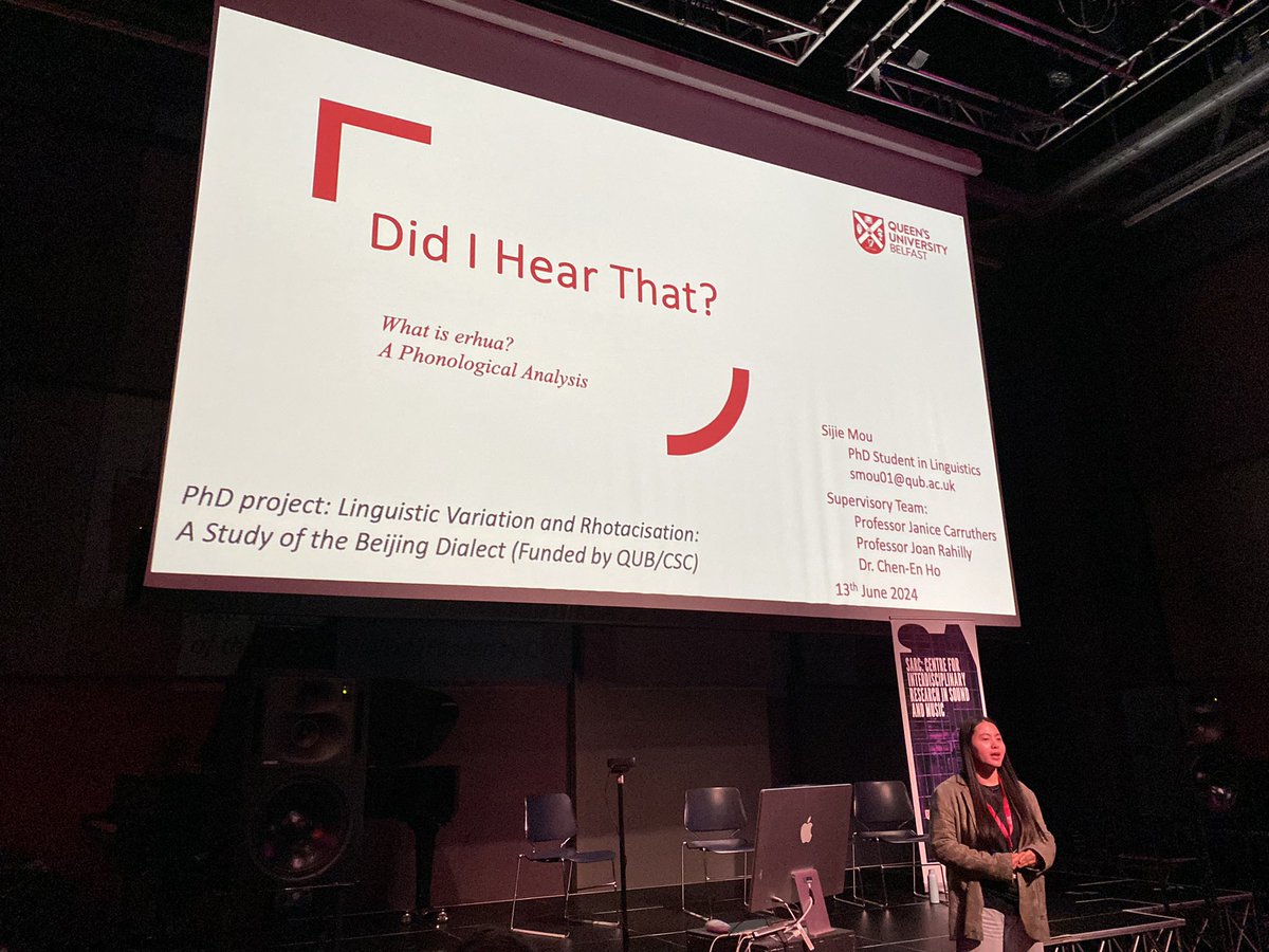 Sijie Mou is talking about 'erhua in the Beijing dialect' to explain her Phonological analysis.