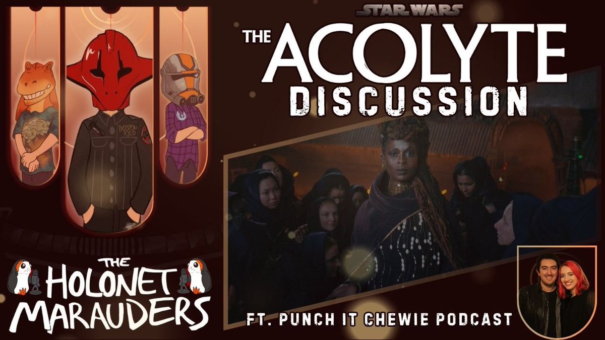 HoloNetMarauder's tweet photo. TONIGHT! 9 pm EST

We’ll be joined by @PunchitChewie77 and @isabellaamidala to discuss the latest episode of #TheAcolyte! There’s LOTS to talk about, see you then🙌🏻

➡️ https://t.co/YSYxSPo9JR https://t.co/7qCMp4a3Qd