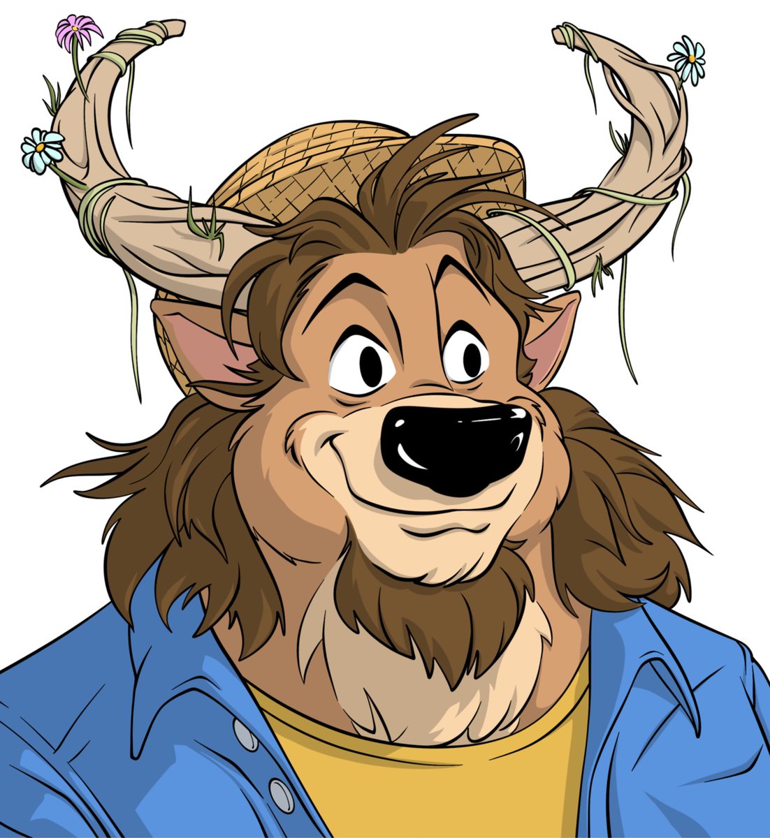 wellyfriends's tweet photo. 🐂Oakley the Agronomist🐂 
In the world of Welly, Oakley, the Bull with intertwined root horns, is the ultimate agronomic guide. With his overwhelming passion, he makes every land blossom, innovating cultivation techniques for every biome. With a generous heart and always optimistic, Oakley is a rock to rely on, offering strong hugs and good cheer.
With large warm eyes, a soft tuft between his horns, and a powerful build, Oakley is a symbol of strength and kindness. His horns, intertwined like tree roots, reflect his deep connection with Nature. Always ready to care for the soil and the community, Oakley represents the harmony between humans and the earth.