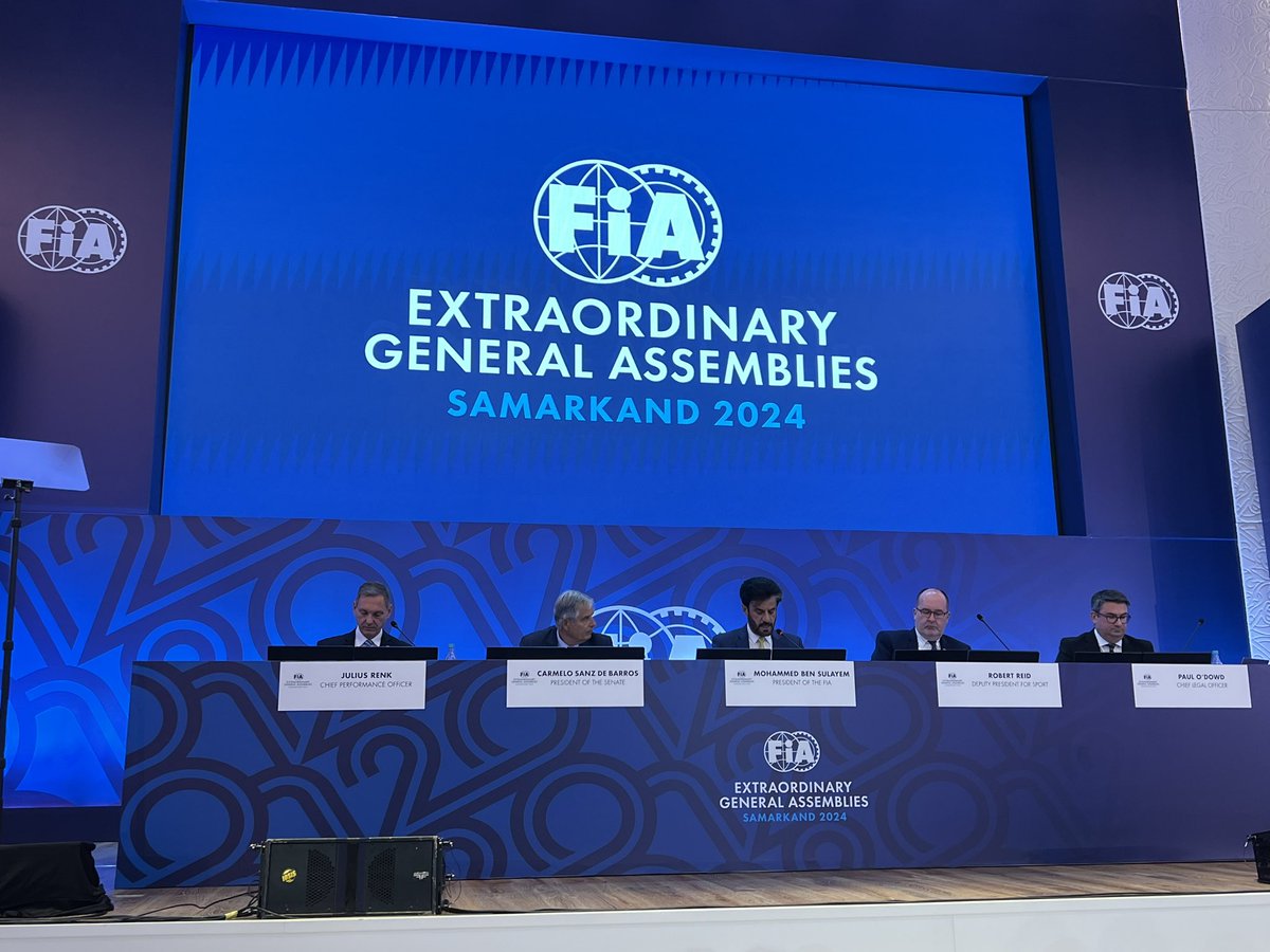 A huge thanks to #Uzbekistan for the flawlessly hosting of <a href="/fia/">FIA</a>conference. You set the bar high! Truly inspiring and insightful messages from@Fia President <a href="/Ben_Sulayem/">Mohammed Ben Sulayem</a> in an exceptional venue. Excited to contribute to @fia ambitious plan of actions.